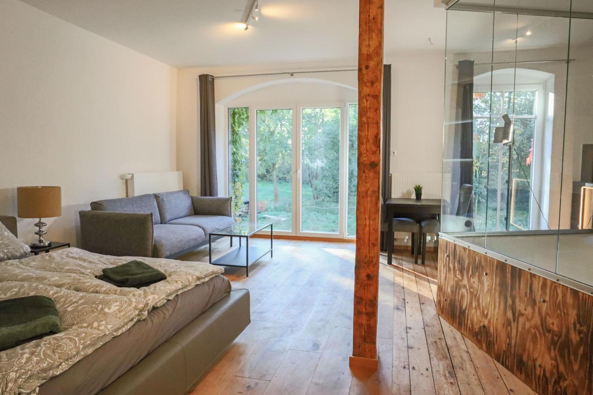 Loft Apartment Mit Grosser Badewanne A Mugeln Dış mekan fotoğraf